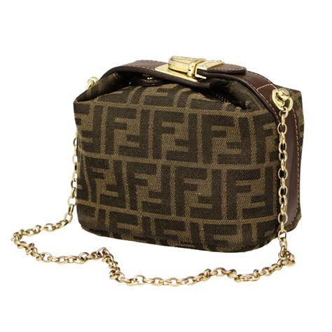 fendi vintage lunch box bag|Mini sac FENDI Lunch Box chaine dorée .